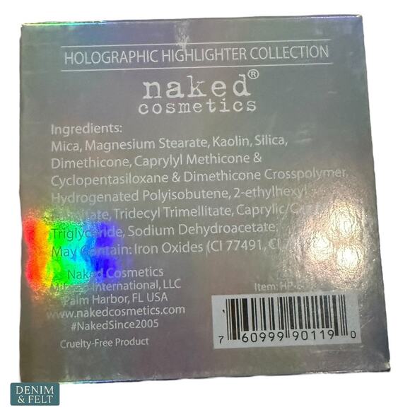 Naked Cosmetics Holographic Highlighter Palette 6 Iridescent Shades NEW - Picture 7 of 10